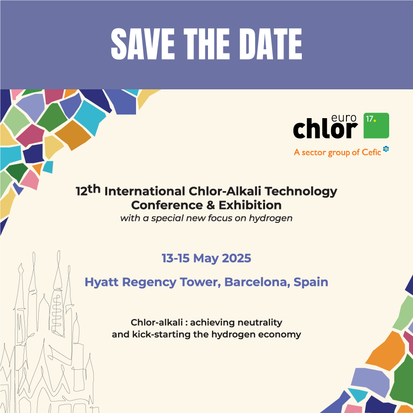 SAVE THE DATE FOR 12TH EURO CHLOR INTERNATIONAL CHLOR-ALKALI TECHNOLOGY CONFERENCE & EXHIBITION